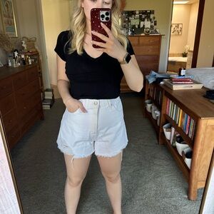 Levi’s High Waisted Women's White Denim Shorts